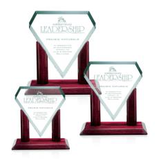 Employee Gifts - Marquise Jade Glass Award