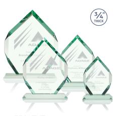 Employee Gifts - Royal Diamond Jade Glass Award