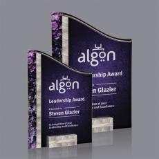 Employee Gifts - Ventura Silver/Purple Peak Acrylic Award