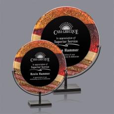 Employee Gifts - Baldridge Autumn Circle Acrylic Award