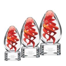 Employee Gifts - Helix Clear on Paragon Base Glass Award
