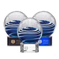 Employee Gifts - Tranquility Spheres on Paragon Glass Award