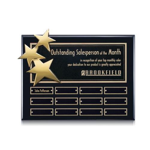 Corporate Awards - Award Plaques - Perpetual Plaques - Constellation Perpetual - Ebony Gold