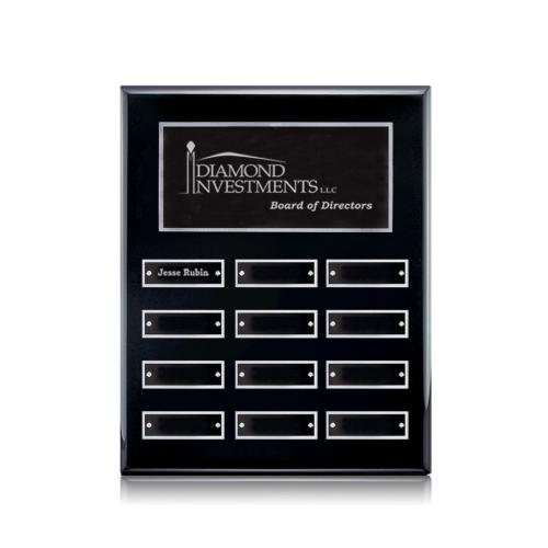 Corporate Awards - Award Plaques - Perpetual Plaques - Oakleigh Vert Perpetual - Black/Silver