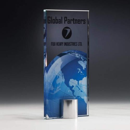 Corporate Awards - Luminous World Spheres Crystal Award