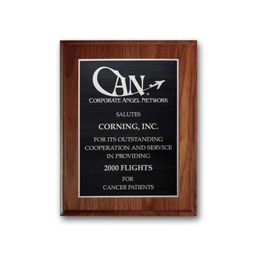 Corporate Awards - Award Plaques - Etch/Antiqued Plaq - Walnut Cove Edge