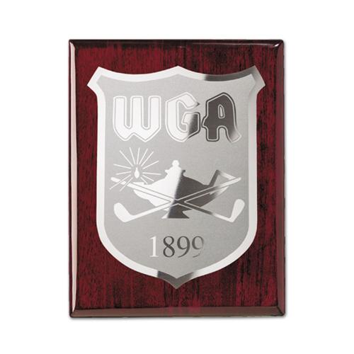 Corporate Awards - Award Plaques - Etch/Frosted Plaq - Rosewood/Silver