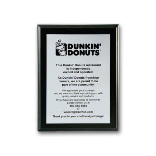 Corporate Awards - Award Plaques - Screenprint Aluminum - Ebony     