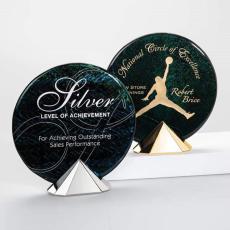 Employee Gifts - Cosmos Circle Glass Award