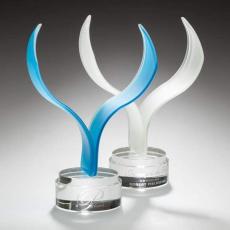 Employee Gifts - Aerial Animals Glass Award
