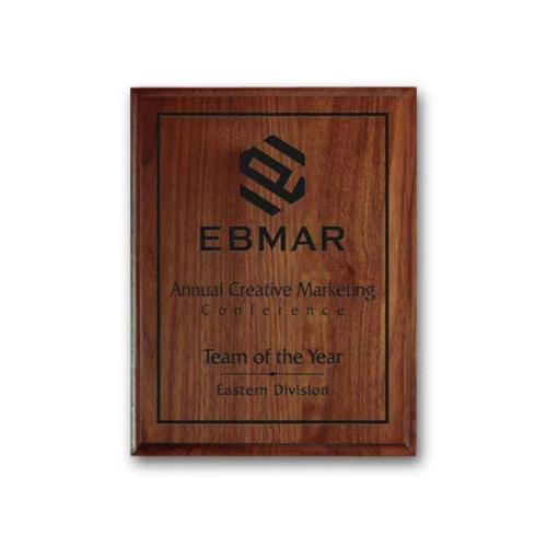Corporate Awards - Award Plaques - Laser Engraved Plaq - Walnut Cove Edge