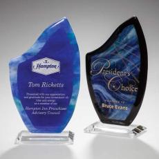 Employee Gifts - Luminosity Flame Glass Award
