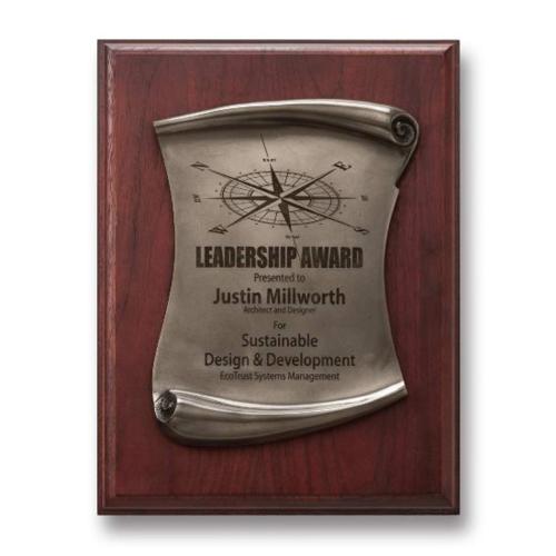 Corporate Awards - Marble, Granite & Stone Awards - Scroll Plaque