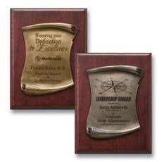 Employee Gifts - Scroll Plaque
