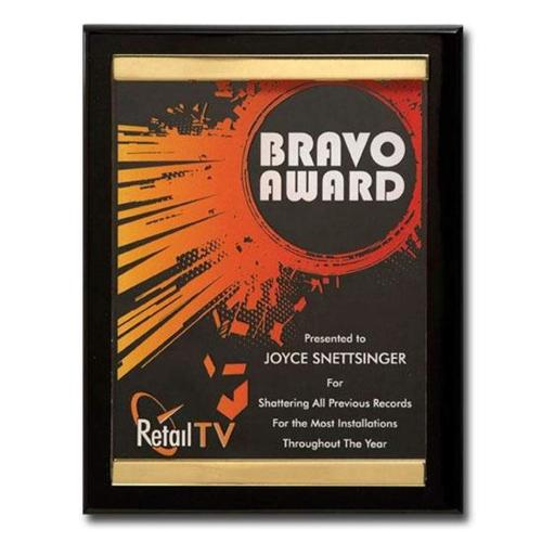 Corporate Awards - Award Plaques - Brass Channel Plaque