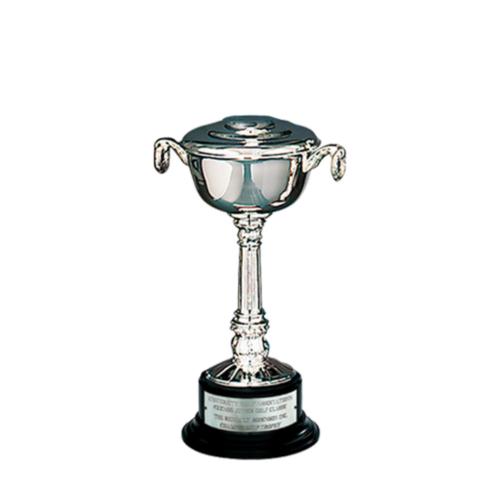 Corporate Awards - Silver-Plated Pedestal Bowl Cup