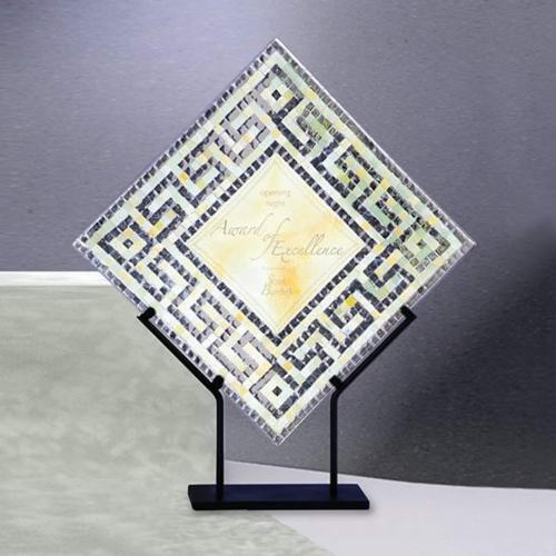 Corporate Awards - Glass Awards - Art Glass Awards - Cyprus Diamond Glass Award