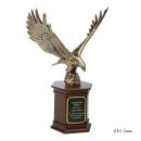 Majestic Eagle Animals on Mahogany Metal Award