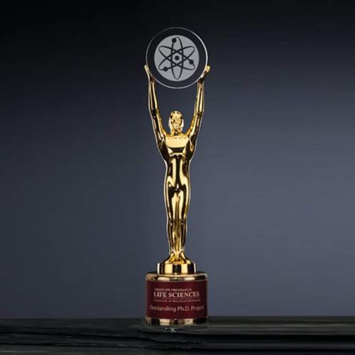Corporate Awards - Modern Awards - Transforming Achievement Circle Metal Award