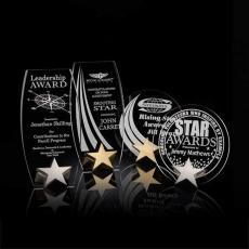 Employee Gifts - Radiance Round Star Acrylic Award