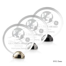 Employee Gifts - Discus Hemisphere Circle Acrylic Award