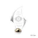 Flourish Hemisphere Laser Engraved Flame Acrylic Award
