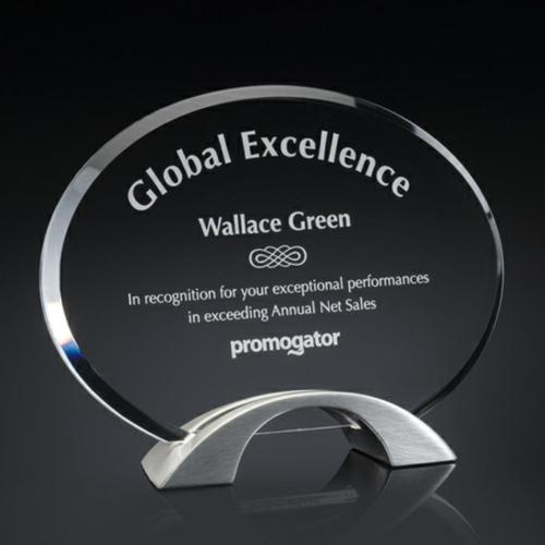 Corporate Awards - Strata Circle Acrylic Award