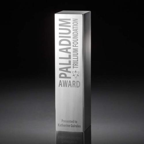 Corporate Awards - Sales Awards - Monument Solid Aluminum Obelisk Metal Award