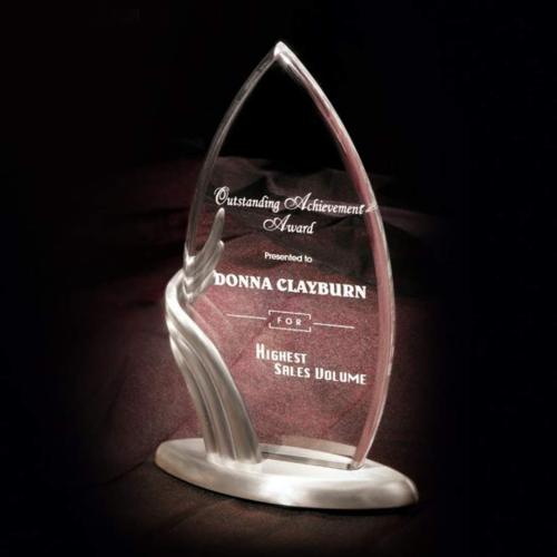 Corporate Awards - Trellis Arch & Crescent Acrylic Award