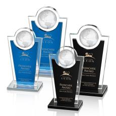 Employee Gifts - Fabiola Globe Spheres Crystal Award