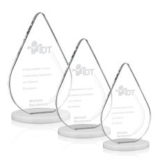 Employee Gifts - Glenhazel White Crystal Award