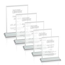 Vitalia Clear  Rectangle Crystal Award - Crystal Awards