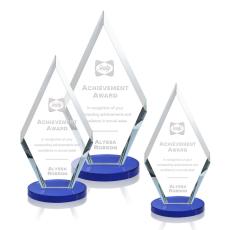 Employee Gifts - Cancun Blue Diamond Crystal Award