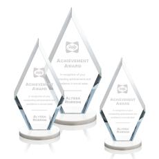 Employee Gifts - Cancun White Diamond Crystal Award