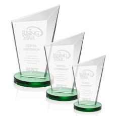 Employee Gifts - Wiltshire Green Peak Crystal Award