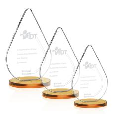 Employee Gifts - Glenhazel Amber Crystal Award