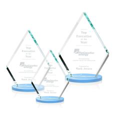 Employee Gifts - Canton Sky Blue Crystal Award