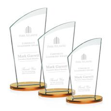 Employee Gifts - Tomkins Amber Peak Crystal Award