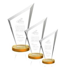 Employee Gifts - Condor Amber Peak Crystal Award