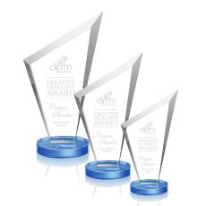 Employee Gifts - Condor Sky Blue Peak Crystal Award