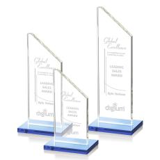 Employee Gifts - Dixon Sky Blue Peak Crystal Award