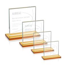 Employee Gifts - Sahara Amber Crystal Award