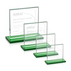 Employee Gifts - Sahara Green Crystal Award