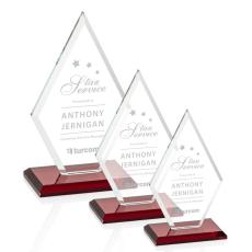 Employee Gifts - Tuscany Red Diamond Crystal Award