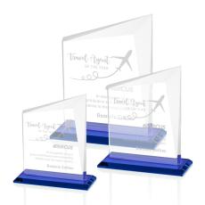 Employee Gifts - Bellamy Blue Peak Crystal Award