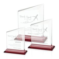 Employee Gifts - Bellamy Red  Peak Crystal Award