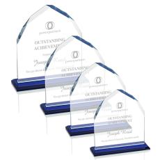 Employee Gifts - Montibello Blue  Arch & Crescent Crystal Award