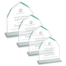 Employee Gifts - Montibello White  Arch & Crescent Crystal Award