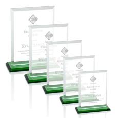 Employee Gifts - Denison Green  Rectangle Crystal Award