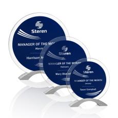 Employee Gifts - Westwood Blue Circle Crystal Award